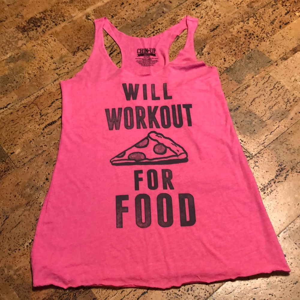 Pink Women’s Chin Up Apparel Workout Tank Top